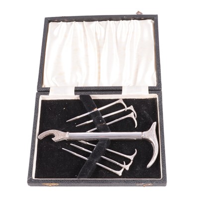 Lot 307 - Silver plated cocktail set