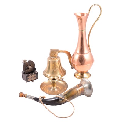Lot 167 - Collection of assorted brass and copperwares