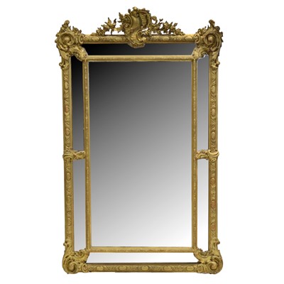 Lot 371 - Victorian wall mirror