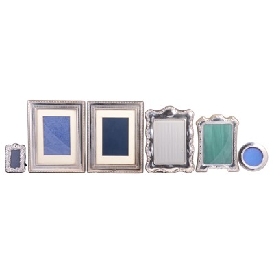 Lot 317 - A collection of silver mounted photograph frames