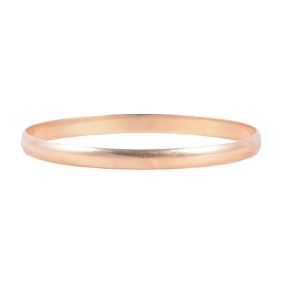 Lot 209 - A 9 carat yellow gold upper arm / slave bangle.