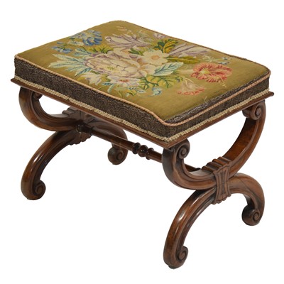 Lot 404 - Victorian rosewood stool
