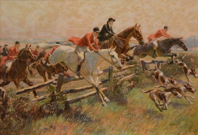Lot 297 - O Merte, Hunting scene