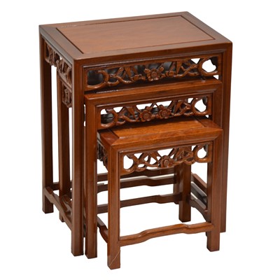 Lot 415 - Nest of three Hong Kong occasional tables