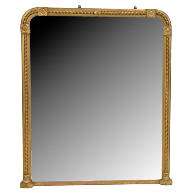 Lot 368 - Victorian overmantel mirror