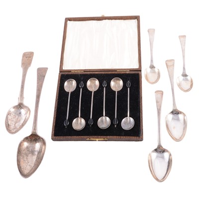 Lot 318 - Quantity of mixed silver cutlery