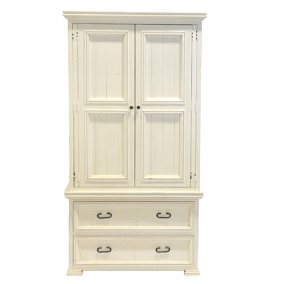 Lot 497 - Contemporary white painted pine bedroom suite