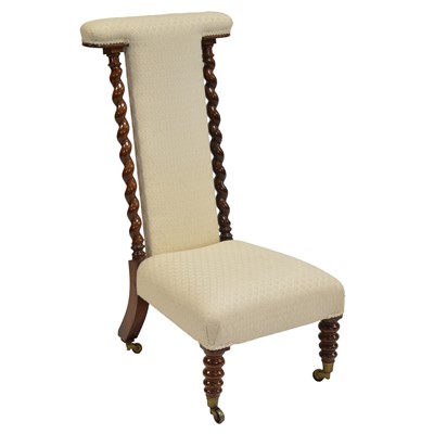 Lot 351 - Victorian rosewood prie dieu