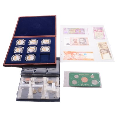 Lot 286 - Collection of coins, banknotes and fantasy banknotes.