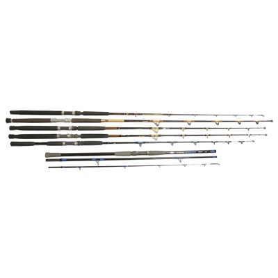 Lot 464 - Seven assorted boat/ sea fishing rods