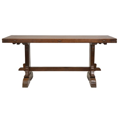 Lot 438 - French oak kitchen table