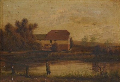 Lot 285 - H Fennell, Mill on the Test and two other paintings