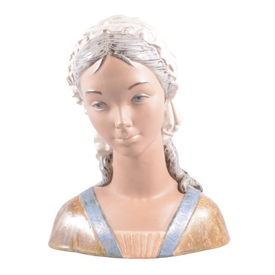 Lot 59 - Lladro porcelain Bust, Little Girl