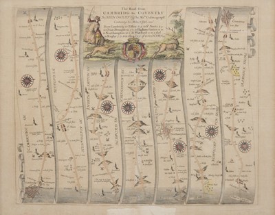 Lot 281 - John Ogilby, The Road from Cambridg to Coventry.