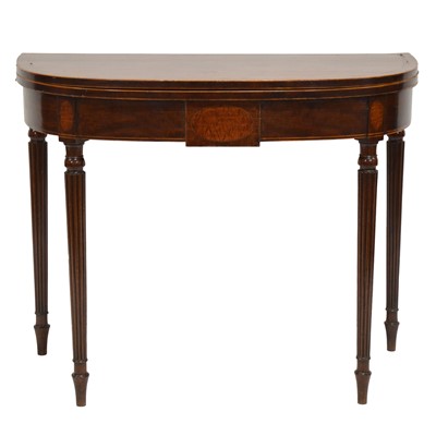 Lot 405 - George III mahogany tea table