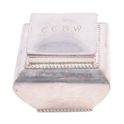 Lot 228 - Late Victorian silver tea caddy, Charles Boyton