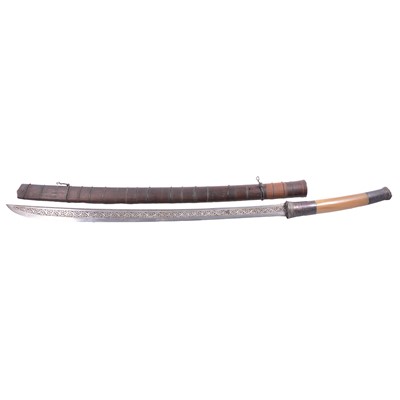 Lot 181 - Burmese Dha sword