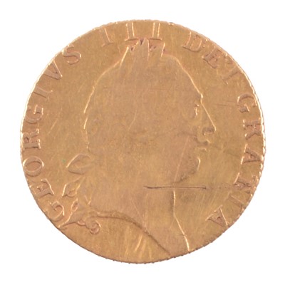 Lot 224 - George III gold spade guinea coin, 1790
