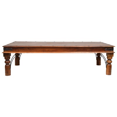 Lot 369 - Modern Indian hardwood coffee table