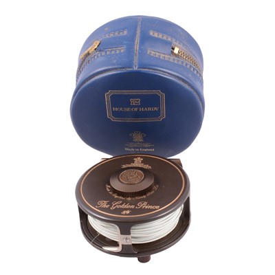 Lot 467 - Hardy Brothers - The Golden Prince fishing reel, in case.