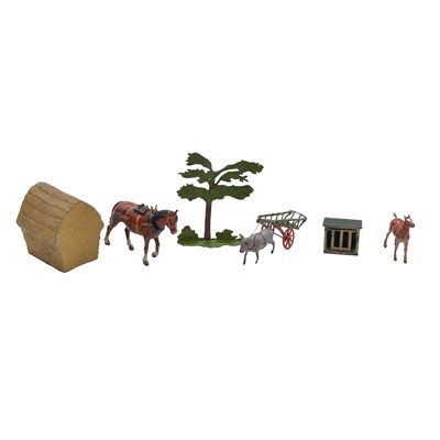 Lot 121 - A collection of lead figures and animals, inc Britains, mostly farmyard