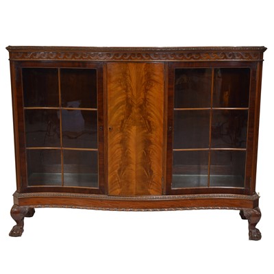 Lot 337 - Mahogany display cabinet