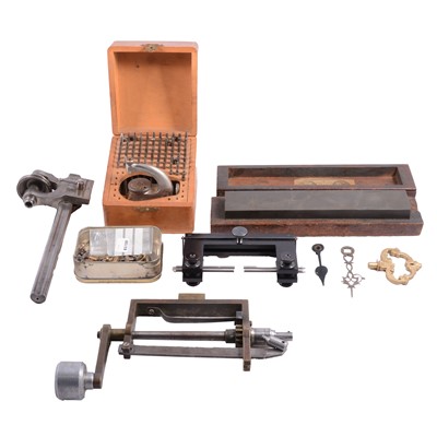 Lot 234 - Quantity of clock- and watch-making tools and spares