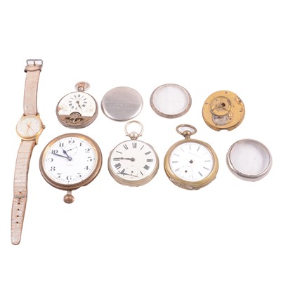 Lot 233 - Small quantity of pocket watches and watch parts