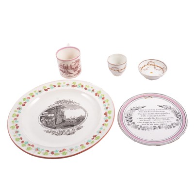 Lot 65A - Small quantity of Sunderland lustre and pearlware ceramics