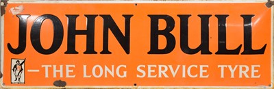 Lot 136 - Enamel Sign: JOHN BULL - The Long Service Tyre