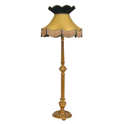 Lot 357 - Modern gilt wood standard lamp