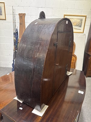 Lot 387 - Joined oak mural cupboard