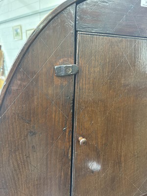 Lot 387 - Joined oak mural cupboard