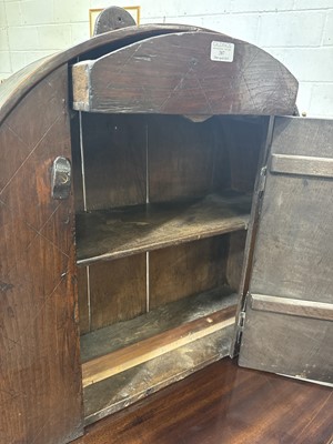 Lot 387 - Joined oak mural cupboard