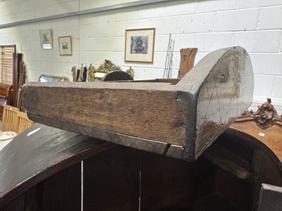 Lot 387 - Joined oak mural cupboard