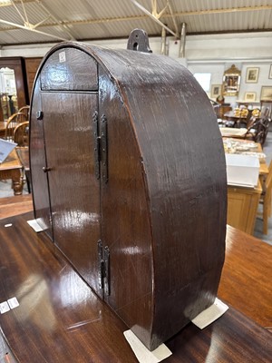 Lot 387 - Joined oak mural cupboard