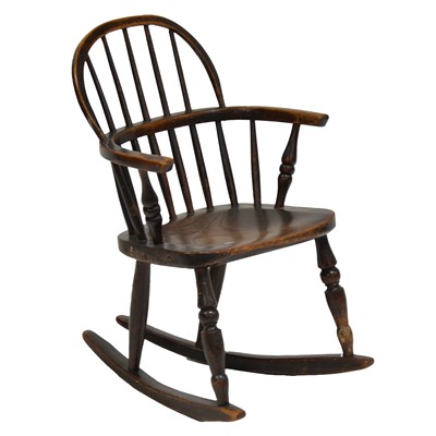 Lot 327 - Child's Windsor rocking chair