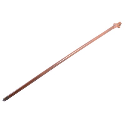 Lot 67 - A Nelson wooden walking cane with Victory copper collar.