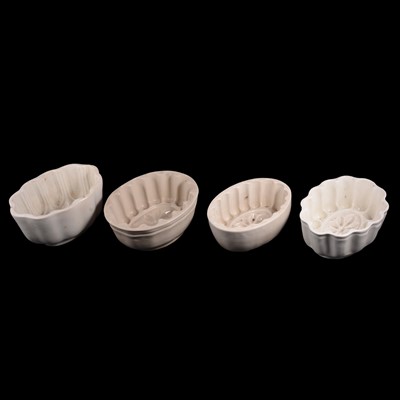 Lot 98 - Box of assorted ceramics and jelly moulds