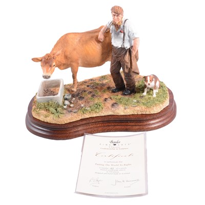 Lot 4 - Border Fine Arts, 'Putting The World To Rights'
