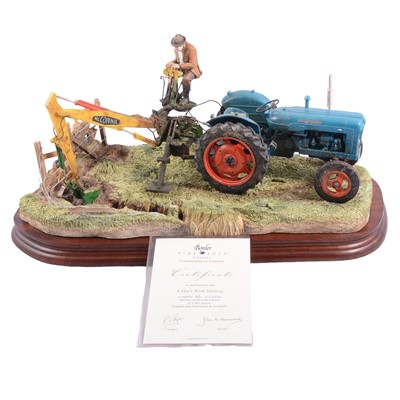 Lot 9 - Border Fine Arts, 'A Day's Work Ditching'