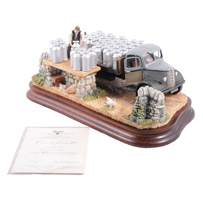 Lot 10 - Border Fine Arts, 'Morning Collection' (Milk Lorry)