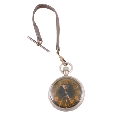 Lot 407 - Rolex - a WW2 military open face pocket watch.