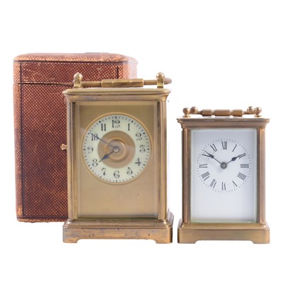 Lot 94 - Two carriage clocks