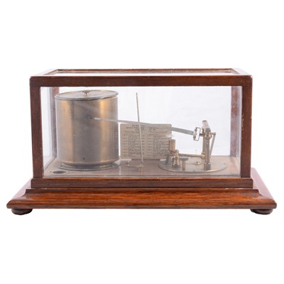 Lot 93 - Oak cased barograph