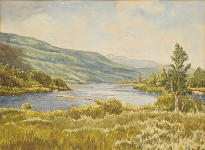 Lot 295 - R H Eggleton, Nightfall - Oban, three other watercolours, and a copper panel
