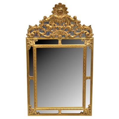 Lot 358 - Modern gilt-framed wall mirror