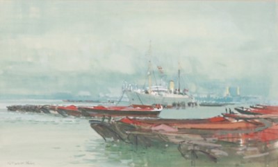 Lot 269 - Robert King, Shipping off Greenwich