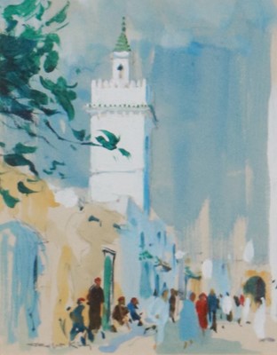 Lot 274 - Robert King, Moroccan street, a pair
