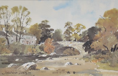 Lot 354 - CATALOGUE AMENDMENT- S Fletcher Watson, Stone bridge, PRINT, and a similar print